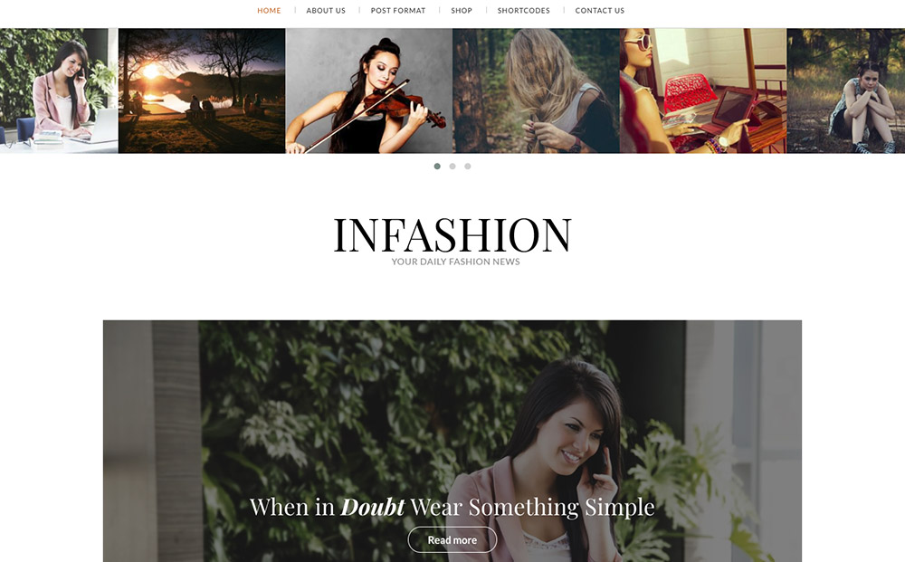 WordPress fashion themes